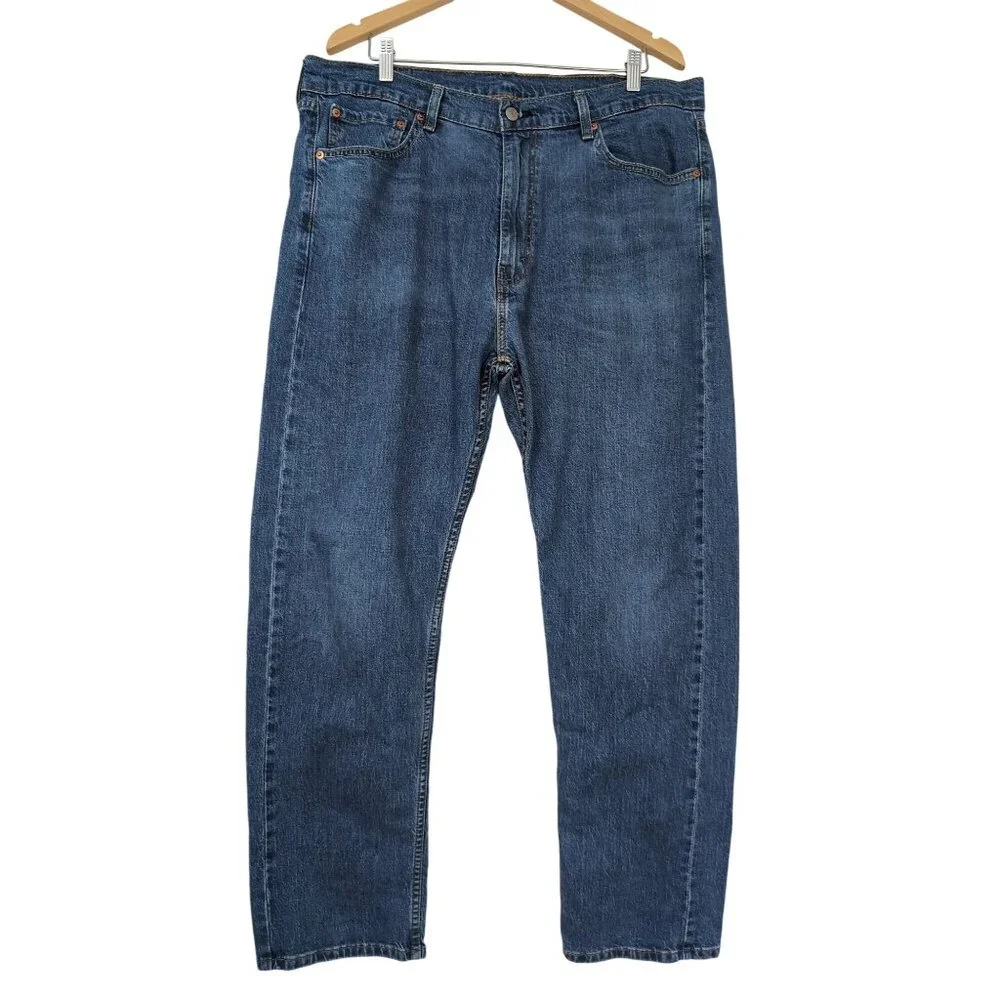 Levis 505 Jeans Mens 38 x 32 Measure 38 x 28.5 Blue Straight Leg Regular Fit